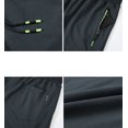 thumbnail image 3 of Tyhengta Mens Shorts Casual Sports Drawstring Zipper Pockets Elastic Waist Irongray 40, 3 of 8