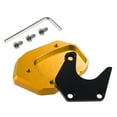 thumbnail image 4 of Unique Bargains 1 Set Aluminum Alloy Motorcycle Kickstand Plate Pad for Honda CB125R 2018-2021 with Wrench Gold, Black, 4 of 6