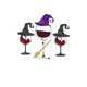 thumbnail image 2 of Witchy Red Wine Glass Graphic Tee for Women - Casual Crew Neck Short Sleeve T-Shirt, Stretchy & Comfortable Summer Top, 2 of 6