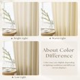 thumbnail image 3 of ASWZXCFGV Sage Green Linen Sheer Curtains 96 Inches Long Memory Shape Trained Pleated Curtain for Living Room with Hooks Rings Back Tab Pinch Pleat Drapes 96 Inch Length for Boho Bedroom, 3 of 9