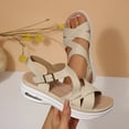 thumbnail image 5 of Pennysue Women Air Cushioned Walking Sandals Comfortable Ankle Strap Support Casual Daily Dress Sandals Platform Shoes, 5 of 7