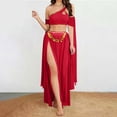 thumbnail image 2 of Womens Fashion 2026 Lingerie for Women Rave Outfits for Festival Sexy Costume Outfit Mesh Sheer Bra Top High Waist Split Maxi Skirt, 2 of 4