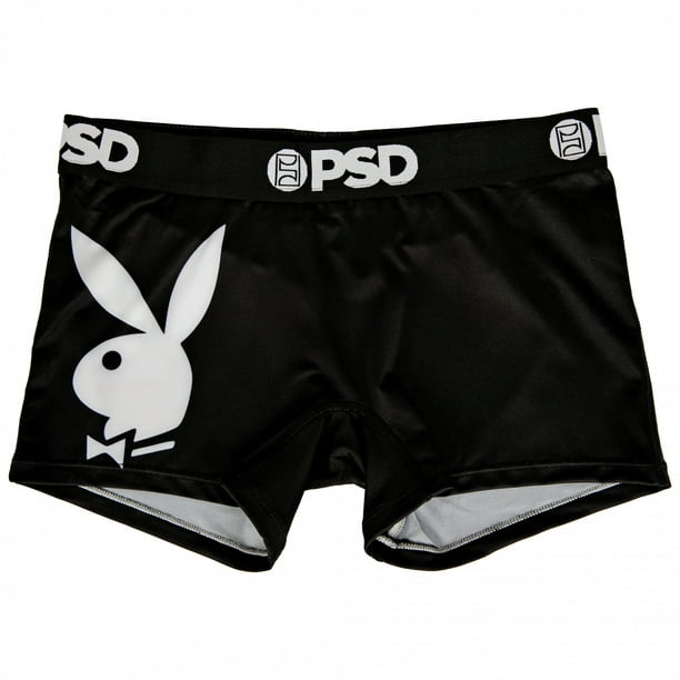 Playboy Bunny Mascot Microfiber Blend Women's PSD Boy Shorts