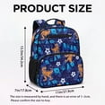 thumbnail image 7 of Jeiento Dinosaur 13.5 Inch Kids Backpack for Toddler Preschool, Football Lightweight School Bag for Boys 2-5, Blue Bookbag with Adjustable Shoulder Straps, 7 of 7