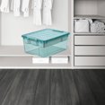 thumbnail image 2 of Hinati Clearance Sales Today Plastic Storage Box with Removable 4 Compartments Tray Portable Airtight Food Storage Containers Set, Dry Food Canisters for Cabinets, Countertop, Drawers, Under Sink, 2 of 9