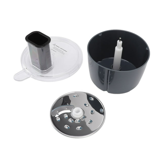 Pièces de Tranchage et de Râpage pour Robot Culinaire, Ensemble de Contenants pour Robot Culinaire Ajustement Parfait en Acier Inoxydable pour la Cuisine