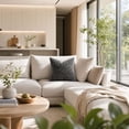 thumbnail image 4 of PryvnHome Chenille Throw Pillow Covers, Soft Slub Textured Decorative Cushion Case for Couch Bed Sofa Living Room, 45x45cm, 4 of 7
