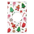thumbnail image 1 of WIRESTER 1-Gang 1.406-Inch Hole Device Telephone/Cable Blank Receptable Wall Plate Cover, Christmas Cookies Gingerbread, 1 of 6