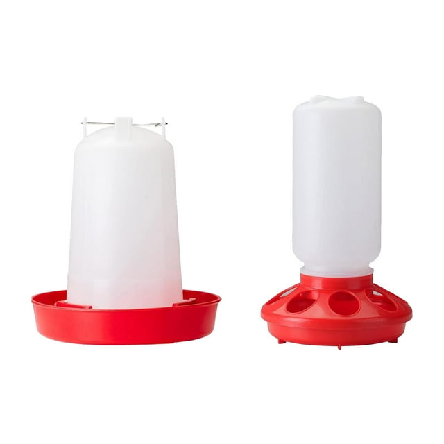 Kits de Comedero y Bebedero Yuyangstore Bebedero y alimentador para aves de corral