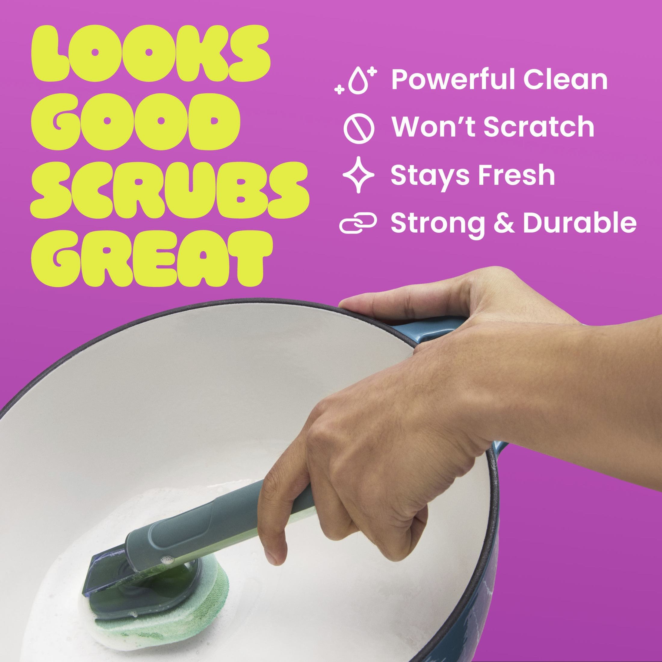 Scotch-Brite Fillable Dishwand with Drain & Dry Stand photo 4