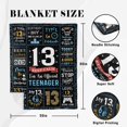 thumbnail image 6 of 13 Year Old Boy Gifts, 13th Birthday Gifts for Boys Blanket, Coolest Presents for 13 Year Old Boy, 13 Yr Old Boys Birthday Present Ideas,13th Bday Decorations Blanket, 6 of 7