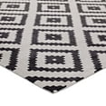 thumbnail image 3 of Modway Alika Abstract Diamond Trellis 8x10 Area Rug in Charcoal and Ivory, 3 of 6