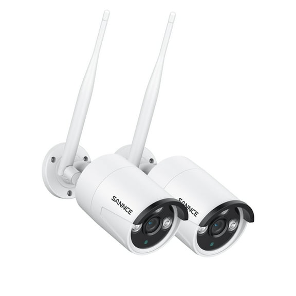 SANNCE 5MP Wireless Security Camera,Bullet Surveillance Cameras,IP66 Waterproof Outdoor IP Cam,100ft Night Vision,One-Way Audio,AI Alert