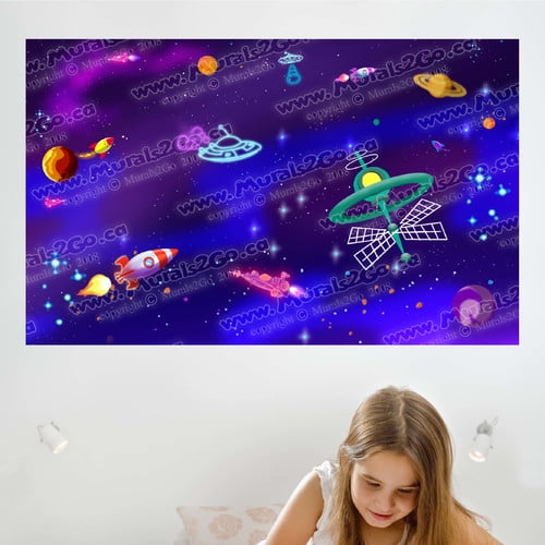Wallhogs Space II Poster Wall Mural