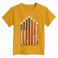 thumbnail image 4 of NIEWTR Boys Summer Basic T-Shirts Short Sleeve Soft Crewneck Tee Toddler Casual Tops for Indoor Activities and Relaxation（Yellow,3-4 Years), 4 of 4