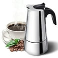 thumbnail image 1 of Cafetière Italienne, Machine à Café Classique à Percolateur, 430 Plaques de Cuisson en Acier Inoxydable, 1 of 10