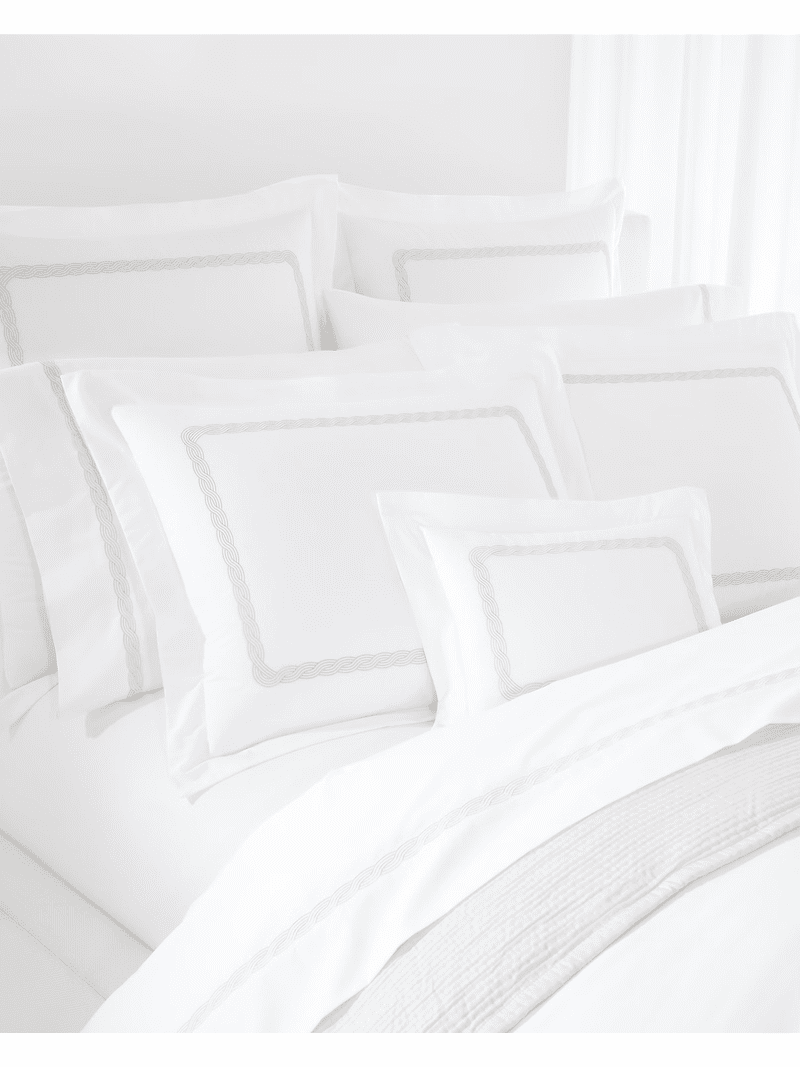 Ralph Lauren FLAX Spencer Cable Embroidery Duvet Cover, US Full
