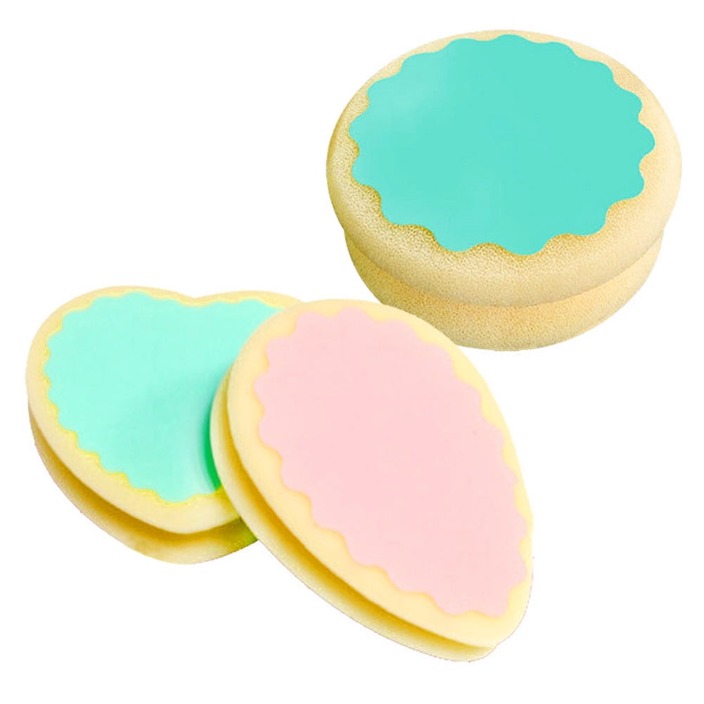 HES 3Pcs Heart Round Drop Shape Painless Hair Removal Depilation Sponge