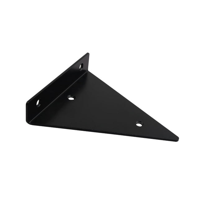 Matsuzay 4x soporte fijo duradero para instalación de estante de pared Invisible marco de soporte de partición de una palabra Decoración del hogar negro