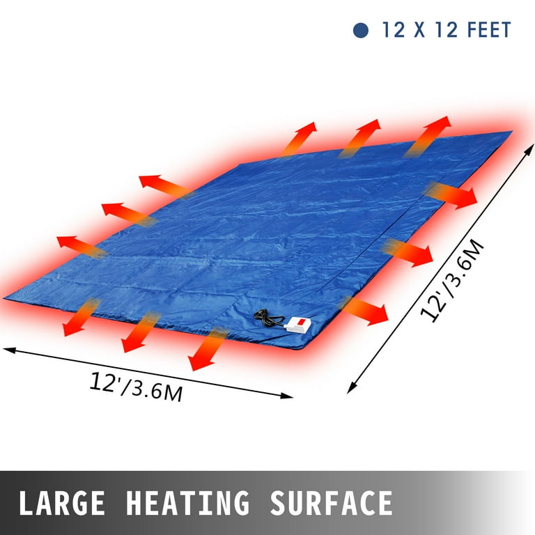 VEVOR Concrete Blanket 10' X 10’ Heated Dimensions, 12' X