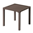 thumbnail image 5 of Crestlive Products Outdoor Aluminum Textilene Chaise Lounge Chairs and Table Set of 3 Beige Fabric, Brown Frame, 5 of 5
