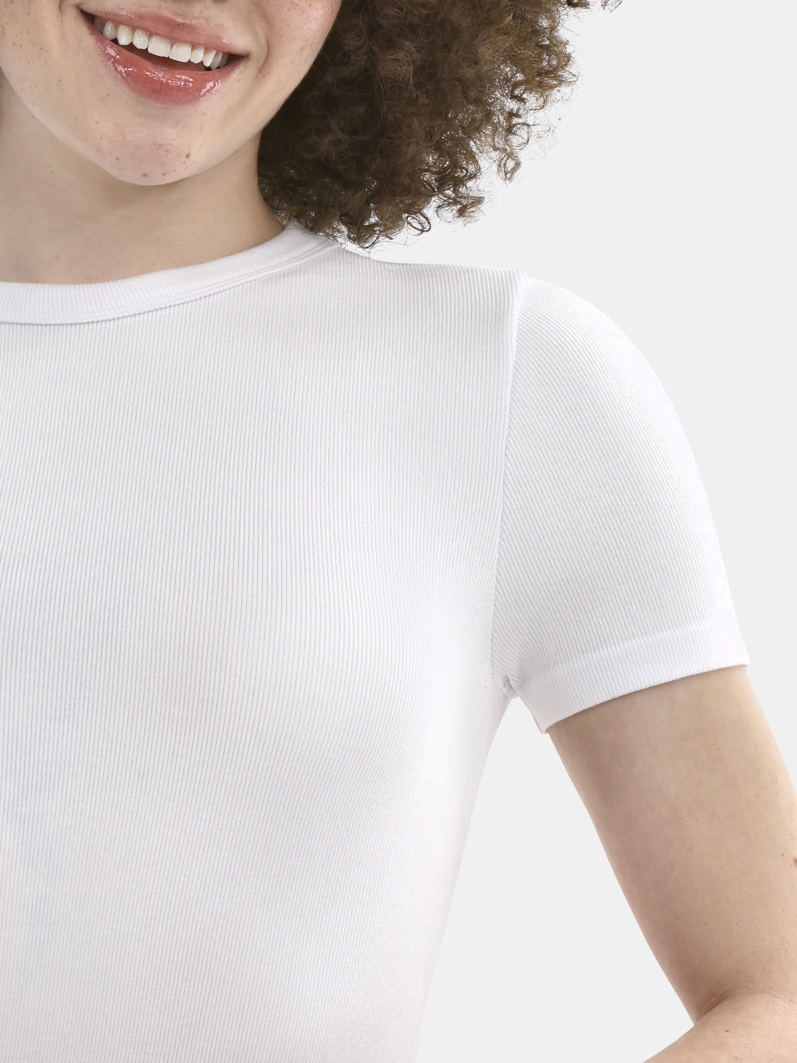 No Boundaries Crewneck Seamless Bodysuit, Women's