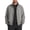 Gray, variant on Men's Solid Color Zippered Stand-up Collar Jacket Elastic Cuffs Pockets Black S