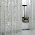 thumbnail image 3 of Sheer Curtain under $5! CQCYD Vines Leaves Window Curtain, Sheer Voile Drape Panel 100x200cm, Modern Scarf Valance for Door Window, Bohemian Home Decor, 3 of 3