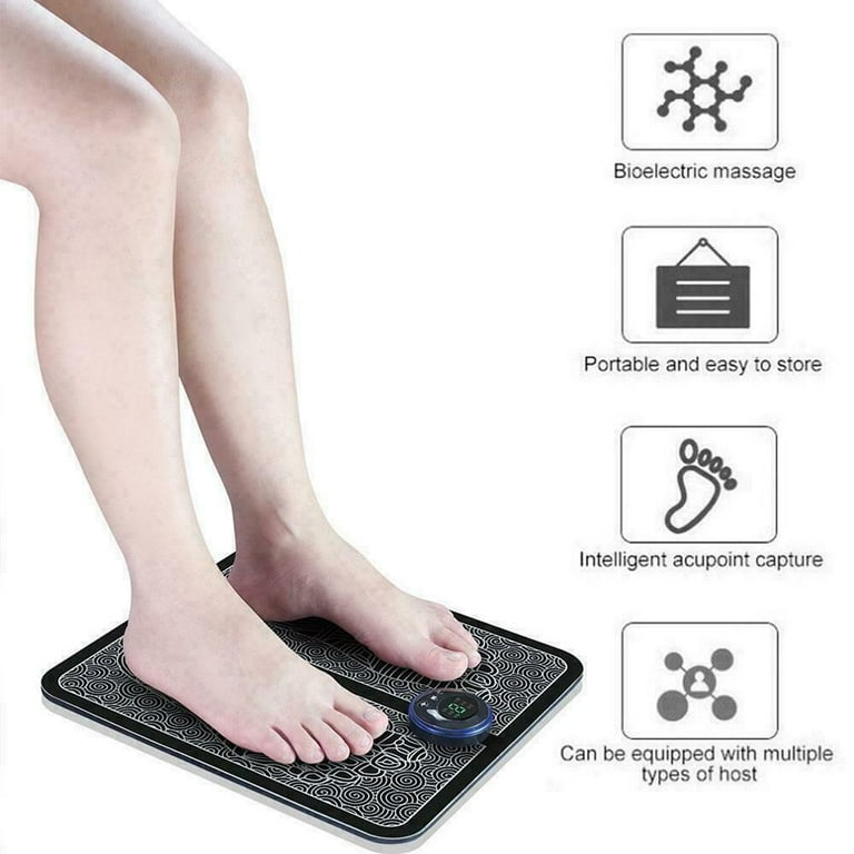 Electric EMS Foot Massager Leg Reshaping Pad Feet Muscle Stimulator Mat USB