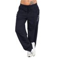 thumbnail image 1 of Clearance Womens Pants Petite Sports Solid Color Trousers Jogging Sweatpants Jogger Pants, 1 of 7