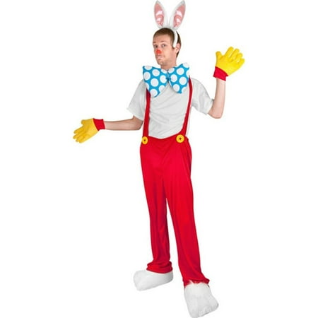 Roger Rabbit Adult Costume Who Framed Halloween Men's 80s Cartoon Movie
