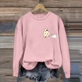 thumbnail image 2 of Wyzesi Chandails en Molleton pour Femmes Sweat à Capuche Graphique Tendance Pullovers Chandails en Molleton pour Femmes Automne Visage de Citrouille Tee Léger Pull Tops Imprimé Rétro Chandail en Molleton, 2 of 4