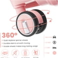 thumbnail image 4 of Pink 4-Piece Expandable Hard Shell Luggage Set with TSA Locks, Lightweight Spinner Wheel Suitcases for Men and Women, 4 of 10