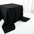 thumbnail image 5 of Efavormart 90" x 90" Black Square Chambury Casa 100% Cotton Linen Tablecloth, 5 of 10