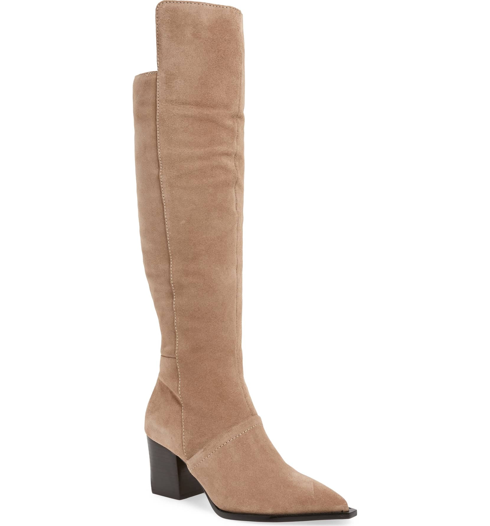 taupe dress boots