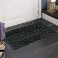 thumbnail image 6 of A1 Home Collections Heavy Duty Indoor/Outdoor Decorative Design Durable Rubber Doormat 22"X37", Black, 6 of 6