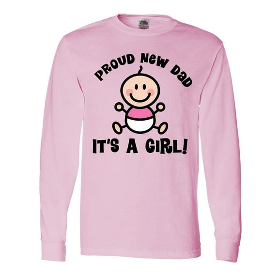 Inktastic Proud New Dad (girl) Long Sleeve T-Shirt