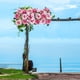 thumbnail image 3 of Paneles de pared de flores, centro de mesa de flores artificiales, manualidades, camino de mesa para novias Rosa Rosa, 3 of 8