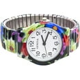 thumbnail image 5 of Blekon Collections Women's 34mm Case Multicolor Floral Stretch Band Analog, Casual Watch, 5 of 5