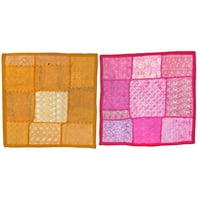 Mogul 2 Vintage Cushion Covers Indian Style Home Decor Shabby Chic Pillow Covers
