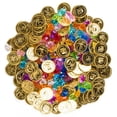 thumbnail image 2 of Set de monedas y gemas piratas de plástico dorado (240 piezas), 2 of 5