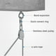thumbnail image 5 of sweethay Polea de acero inoxidable, portátil, desmontable, reutilizable, reemplazo de ruedas dobles, barcos anticorrosivos, rueda de elevación para Materiales de construcción M50 sweethay TO009877-04, 5 of 8