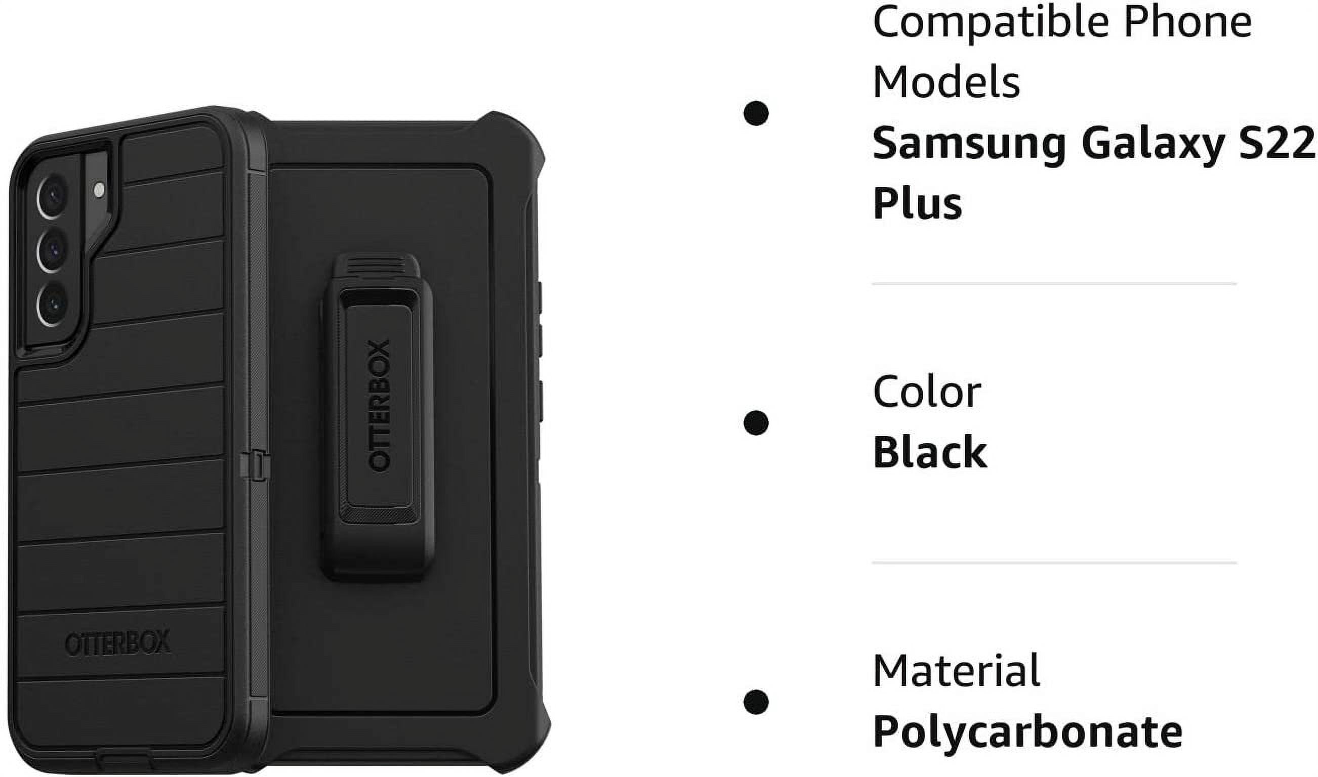 OtterBox Defender Series Pro Black Galaxy S22+ Case 77-86576