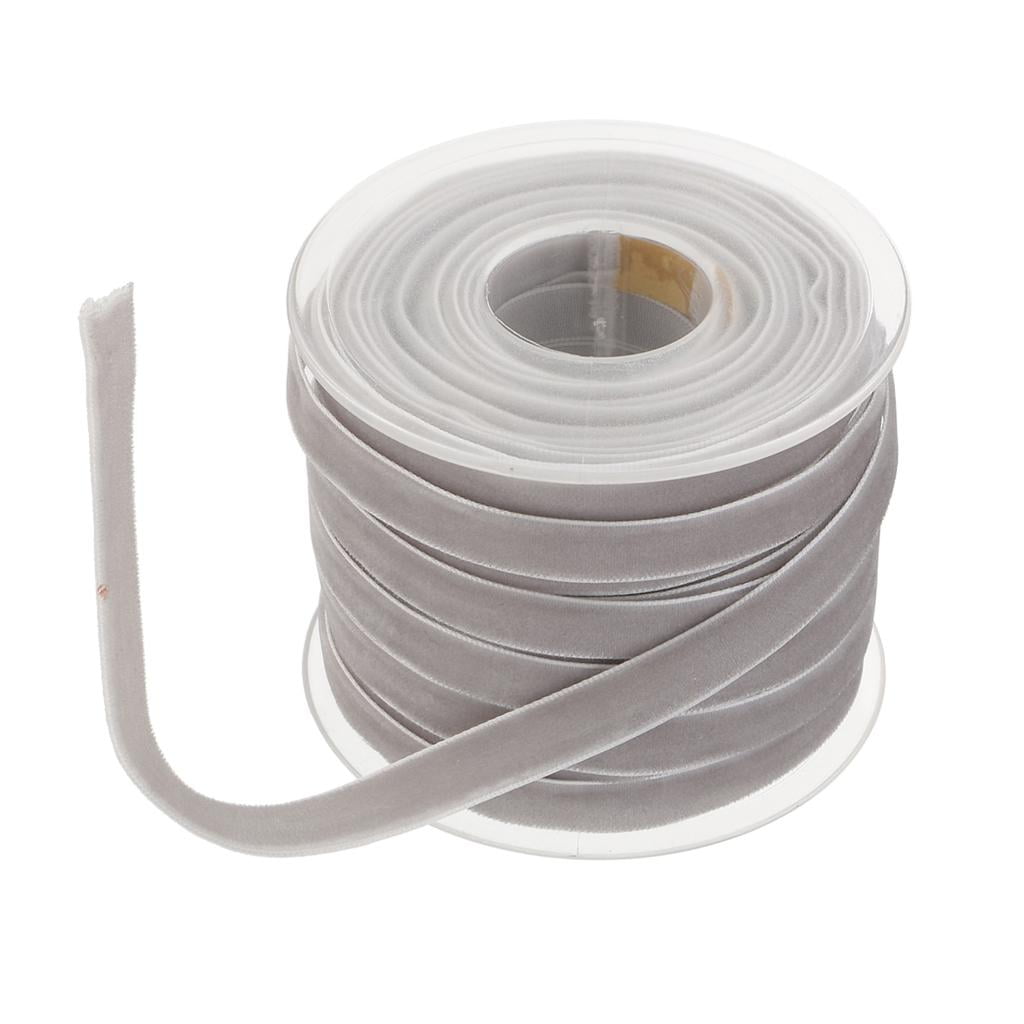 FVDPWYE Serenable 20 Yard 10mm Wide Velvet Ribbon Roll for Crafts grey blue 2 Rolls