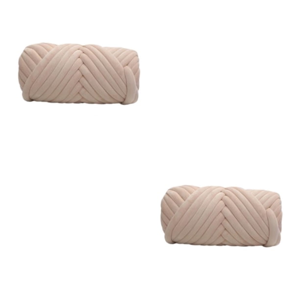 Hilo Chunky Naiovety para Tejer Manta Beige 500g 2Conjunto