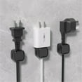 thumbnail image 2 of Tignapoo Magnetic Cable Organizer Set - Durable ABS Material, Adhesive Design for Home, Office, and Car Use - White, 6 Pieces, 2 of 6