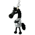 thumbnail image 2 of Aloof Black Horse Keychain, 8'' Gray Sweater Horse Plush Keychain Soft Stuffed Animal Key Chain, Bag Charms for Women Girls Teens, Cool Rebellious Purse Charms for Handbags Car Keys, Gifts for Women, 2 of 4