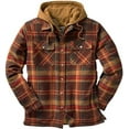 thumbnail image 4 of Lined Shacket Jacket For Men,flannel Hoodie Quilted Mens Shackets Long Cute Fall Shirts Plus Size Plaid Jacket, 4 of 4