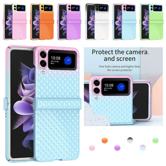For Samsung Galaxy Z Flip 3 5G Hinge Gradient Hard Slim Protective Case Cover