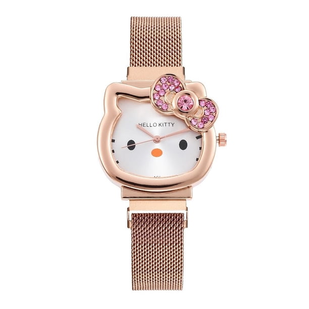 Hello Kitty Kuromi Melody Cinnamoroll reloj para niños de dibujos animados Sanrio 24 proyección 3d reloj electrónico juguete de regalo de cumpleaños para niños